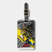 Johnny Bridges Racing Bagagelabel (Voorkant verticaal)