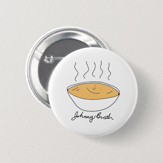 Johnny Broth Brothy! Ronde Button 5,7 Cm (Voorkant /achterkant)