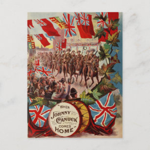 "Johnny Canuck" Briefkaart