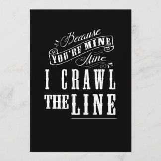 Johnny Cash Baby Shower Invitation Kaart