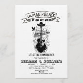 Johnny Cash Baby Shower Uitnodiging (Achterkant)