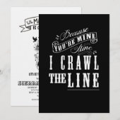 Johnny Cash Baby Shower Uitnodiging (Voorkant / Achterkant)