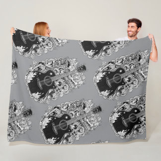 Johnny Cash geïnspireerde gitaardeken Fleece Deken