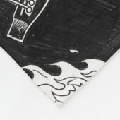 Johnny Cash Inspired Guitar Blanket Fleece Deken (Hoek)