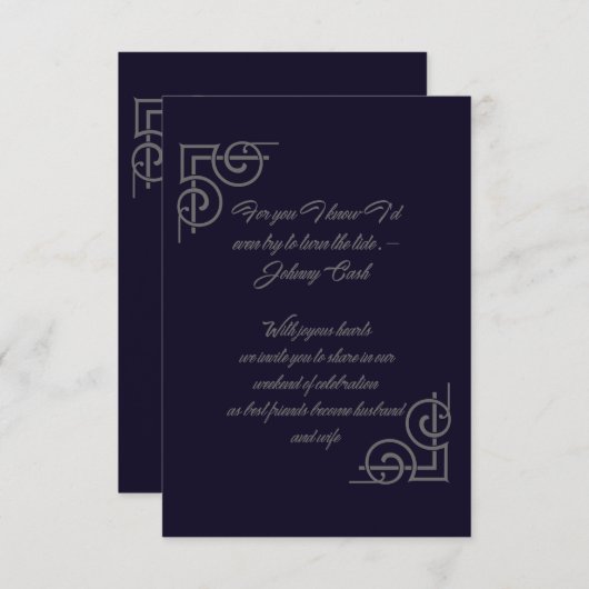 Johnny Cash Kaart (Voorkant / Achterkant)