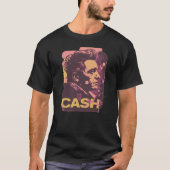 Johnny Cash kleur t-shirt (Voorkant)