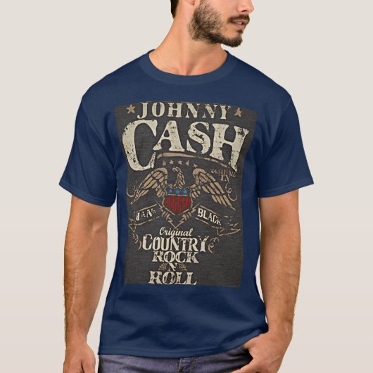 Johnny Cash Original Country Rock and Roll funny T-shirt (Voorkant)