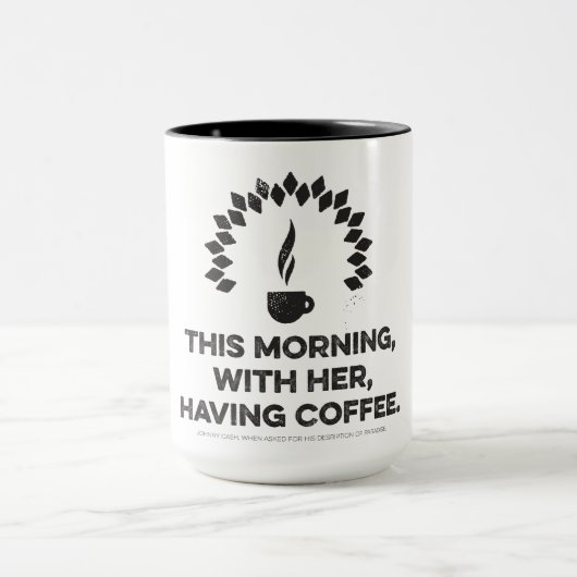 Johnny Cash "Paradise" Coffee Mok (Midden)