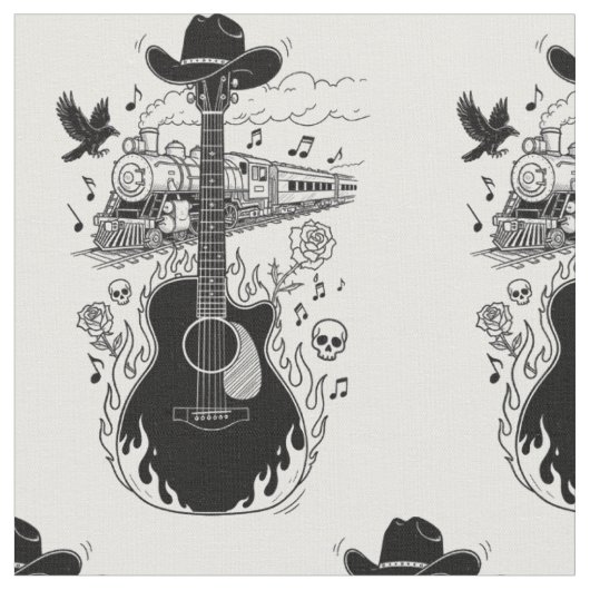 Johnny Cash Stof (Close Up)