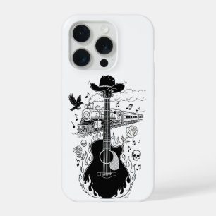 Johnny Cash Thema Hoestelletje iPhone 15 Pro Case