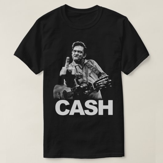 Johnny Cash verkopen met HI's Guitar en Middle Fin T-shirt (Design voorkant)