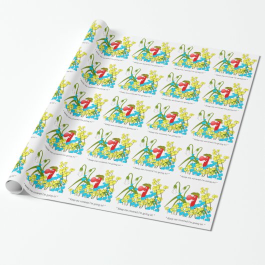 Johnny Condom Covered Cadeaupapier (Uitgerold)