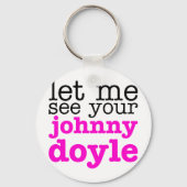 Johnny Doyle Pink Sleutelhanger (Voorkant)