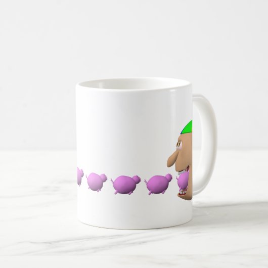 Johnny Eating Pigs Mok (Voorkant rechts)