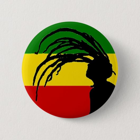 johnny fife rasta flag button (Voorkant)