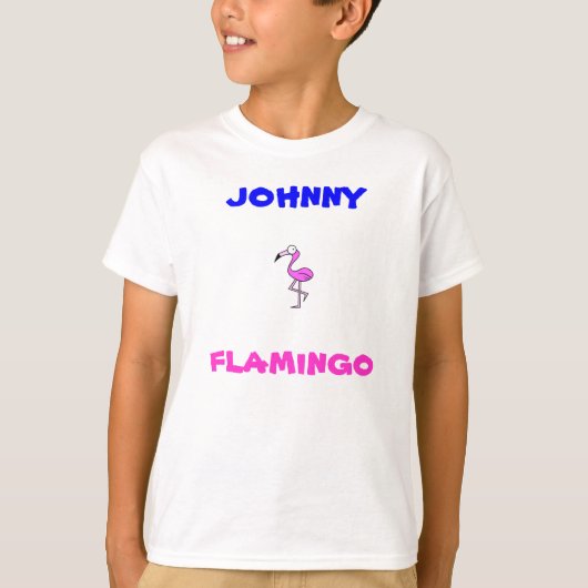 johnny flamingo t-shirt (Voorkant)