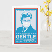 Johnny Gentle voor President - Infinite Jest Kaart (Gele Bloem)