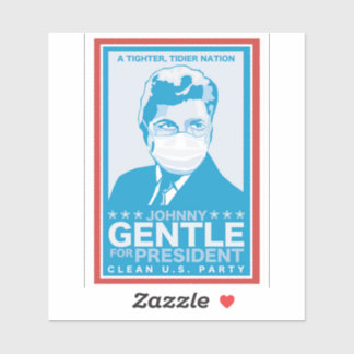 Johnny Gentle voor President - Infinite Jest Sticker