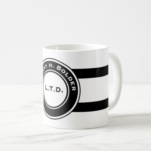 Johnny H. Bolder 11 oz. Mok keramische koffie (Voorkant rechts)