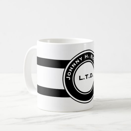 Johnny H. Bolder 11 oz. Mok keramische koffie (Voorkant links)