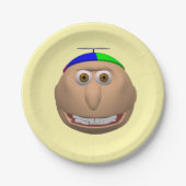 Johnny Hoofd op een Bord (Voorkant)