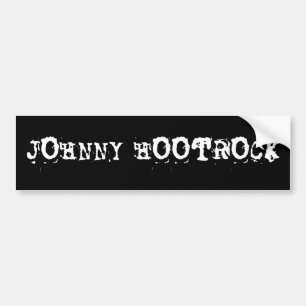 JOHNNY HOOTROCK bumpersticker - Aangepast