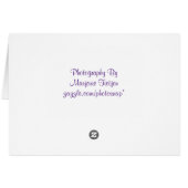 Johnny Jump Up Bedankt kaart (Achterkant Horizontaal)