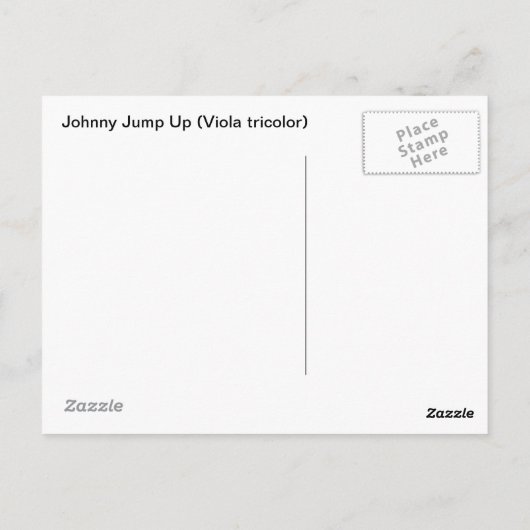 Johnny Jump Up Briefkaart (Achterkant)