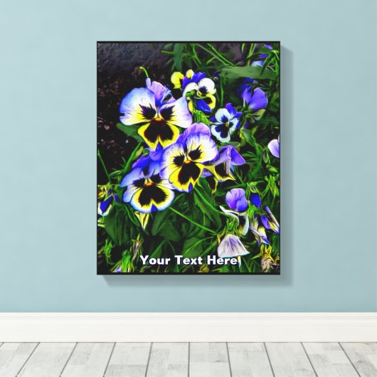 Johnny Jump Up Canvas Print (Insitu (Houten vloer))