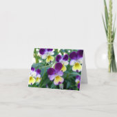 Johnny Jump-Ups Note Card Kaart (Voorkant)