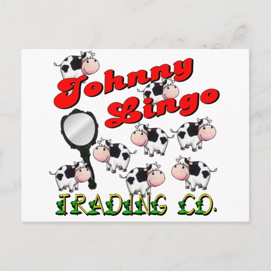 Johnny Lingo Trading Co. Briefkaart (Voorkant)
