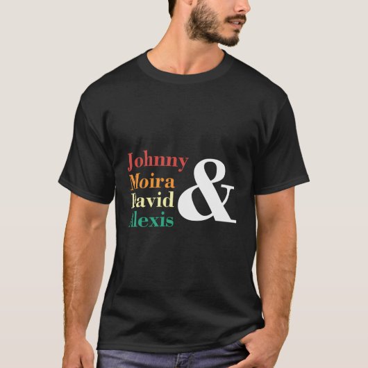 Johnny Moira David Alexis T-shirt (Voorkant)