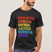 Johnny, Moira en David en Alexis T-shirt (Voorkant)