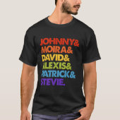 Johnny, Moira en David en Alexis T-shirt (Voorkant)