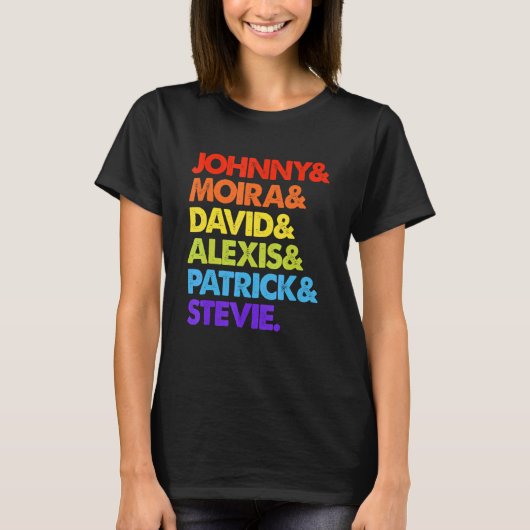 Johnny, Moira en David en Alexis T-shirt (Voorkant)