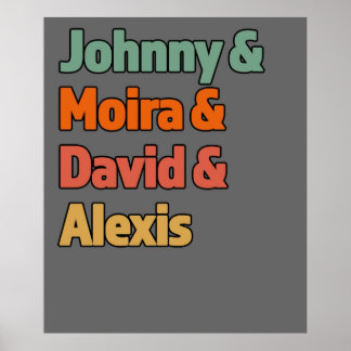 Johnny Moria David Alexis Geweldig cadeau voor de Poster