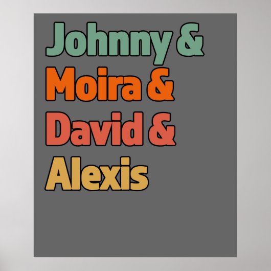Johnny Moria David Alexis Geweldig cadeau voor de Poster (Voorkant)