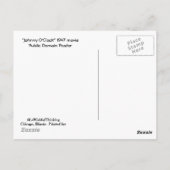 Johnny O'Clock - Monochrome Poster Briefkaart (Achterkant)