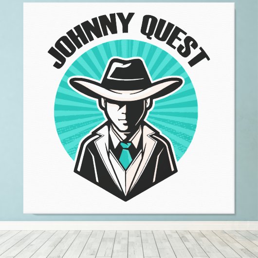 Johnny Quest Canvas Afdruk (Insitu (Houten vloer))