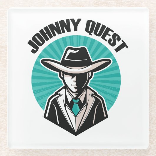 Johnny Quest Glazen Onderzetter (Voorkant)