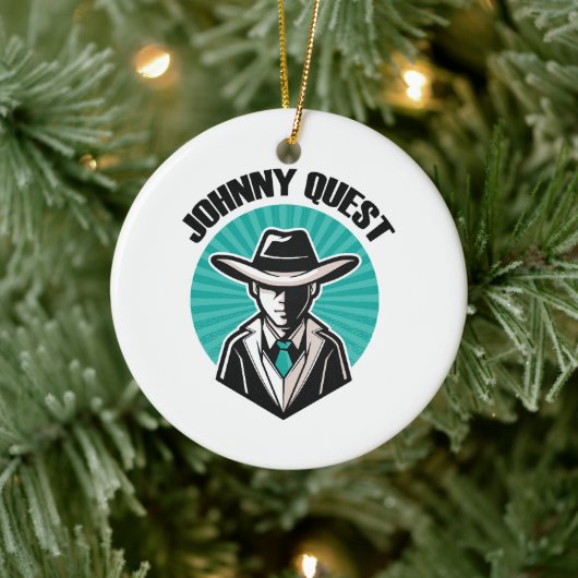 Johnny Quest Keramisch Ornament (Boom)