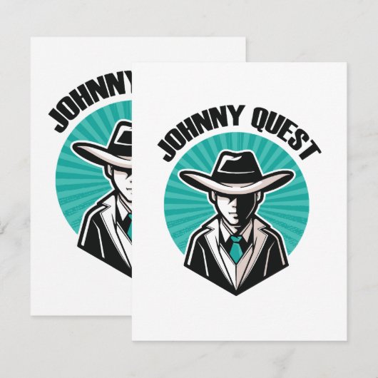 Johnny Quest Notitiekaartje (Voorkant / Achterkant)