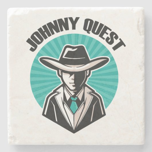 Johnny Quest Stenen Onderzetter (Voorkant)