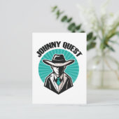 Johnny Quest Uitnodiging Briefkaart (Staand voorkant)