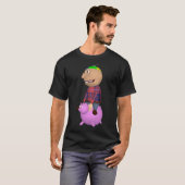 Johnny Riding a Pig T-shirt (Voorkant volledig)