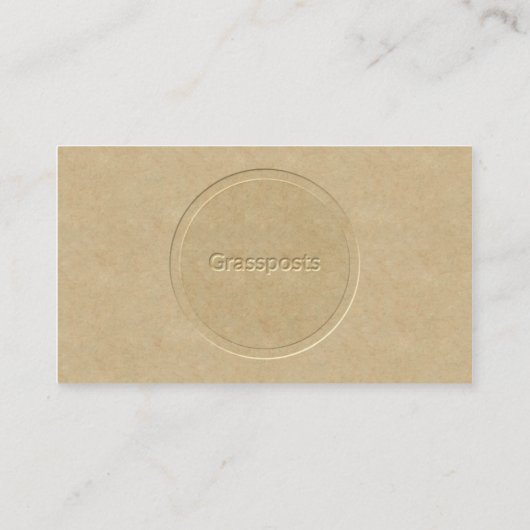 Johnny Sayegh Letterpress Visitekaartje (Achterkant)