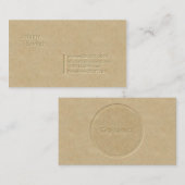 Johnny Sayegh Letterpress Visitekaartje (Voorkant / Achterkant)