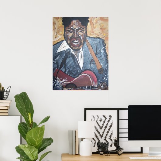 johnny shines 1 poster (Thuiskantoor)