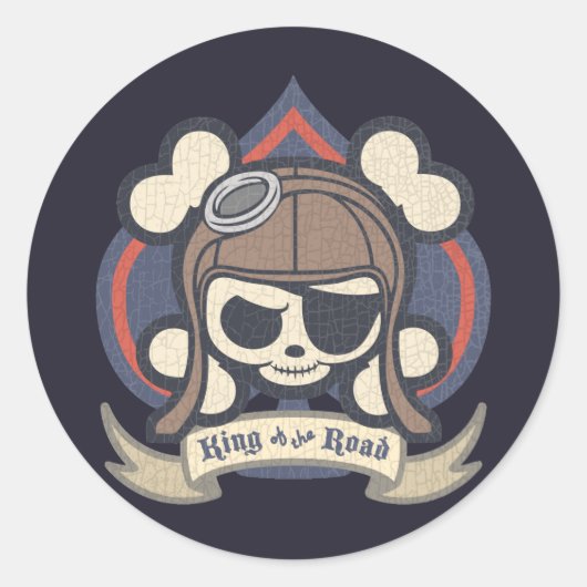 Johnny Spade Ronde Sticker (Voorkant)