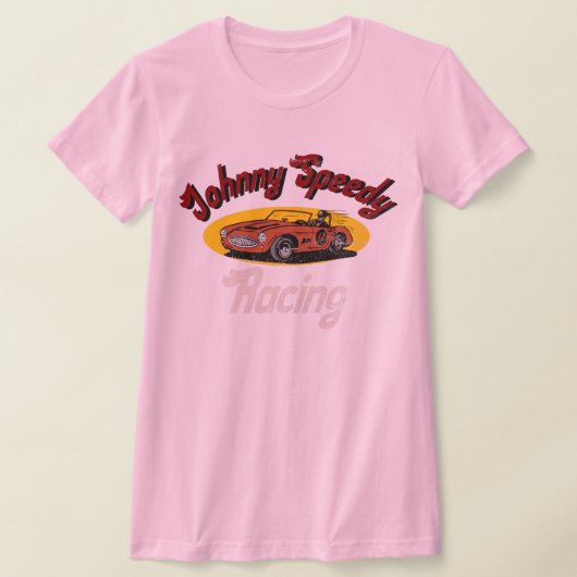 Johnny speedy racen met een nood t-shirt (Laagn)